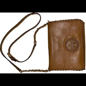 Brown leather Tory Burch Crossbody Purse